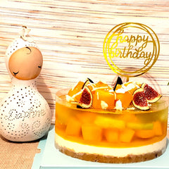 Mango cheese cake with Fruit Jelly 芒果🥭芝士蛋糕🍰