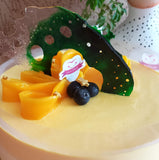 Mango Mousse cake with Mango puree jelly 三層芒果慕凍餅