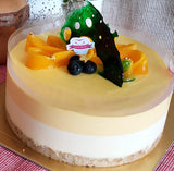 Mango Mousse cake with Mango puree jelly 三層芒果慕凍餅