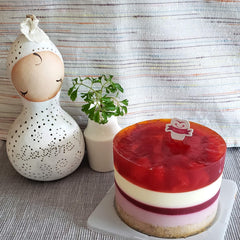 Raspberry cheese cake with raspberry jelly 覆盆子芝士果凍蛋糕🎂