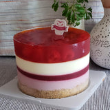 Raspberry cheese cake with raspberry jelly 覆盆子芝士果凍蛋糕🎂